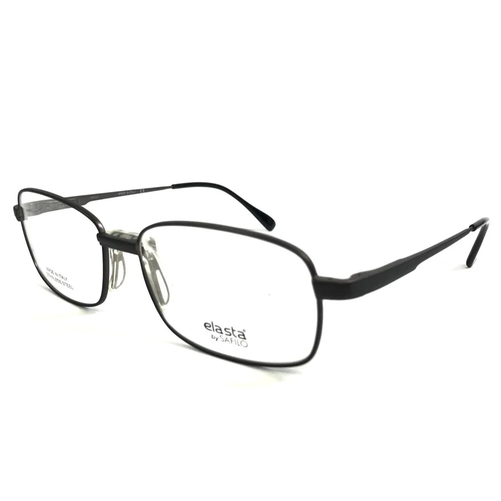 Elasta by Safilo Eyeglasses Frame E7162/N JVX Gray Pewter Wire Rim 58-17-150